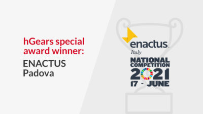 hGears vergab einen Sonderpreis an die Universität von Padua in Zusammenhang mit dem italienischen Enactus-Nationalwettbewerb